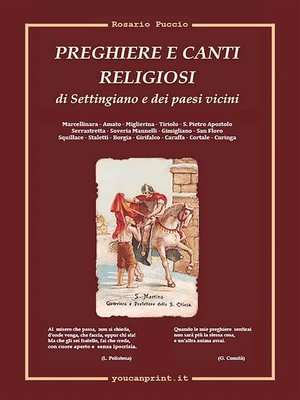 cover image of PREGHIERE E CANTI RELIGIOSI di Settingiano e dei paesi vicini